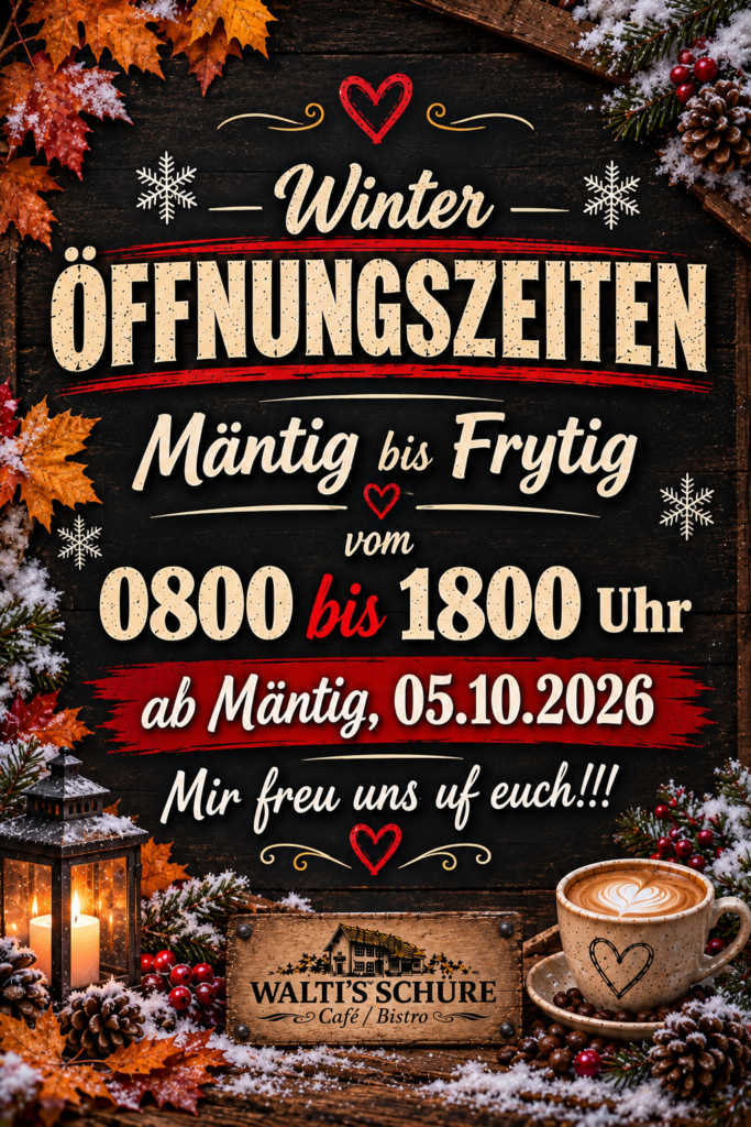 Café-Öffnungszeiten